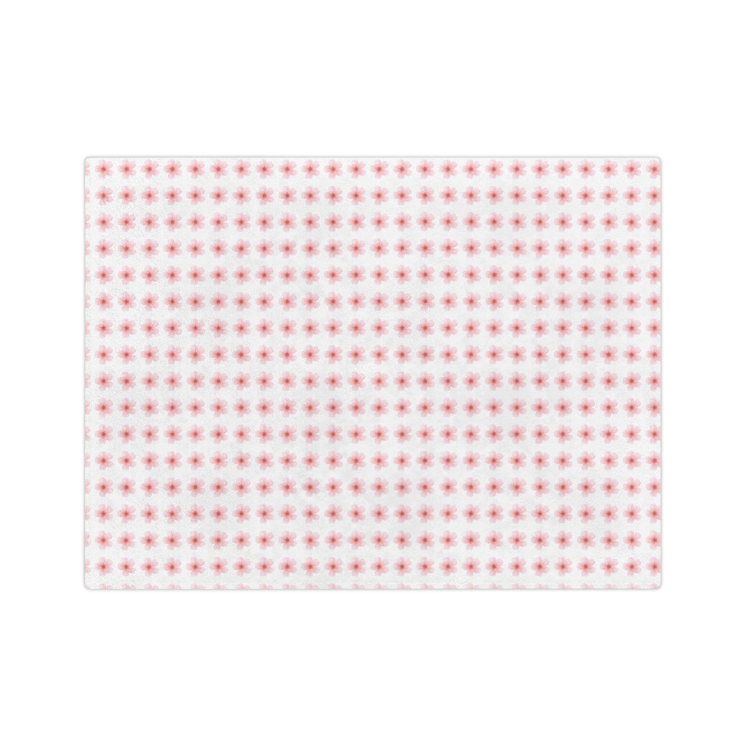 Cozy Velveteen Microfiber Blanket with Floral Design - Perfect for Home Decor and Gift Giving