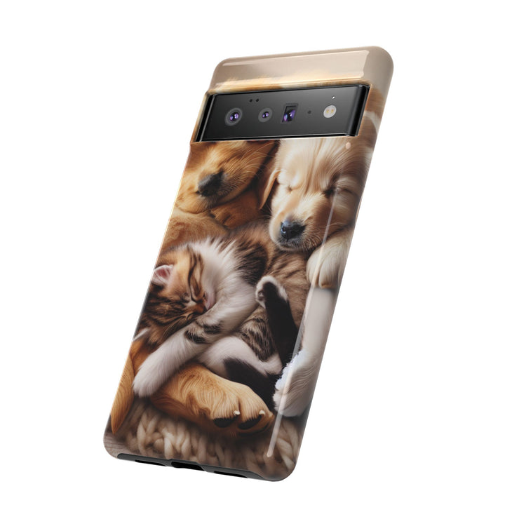 Cute Pets Phone Case - Adorable Dog and Cat Design for Animal Lovers