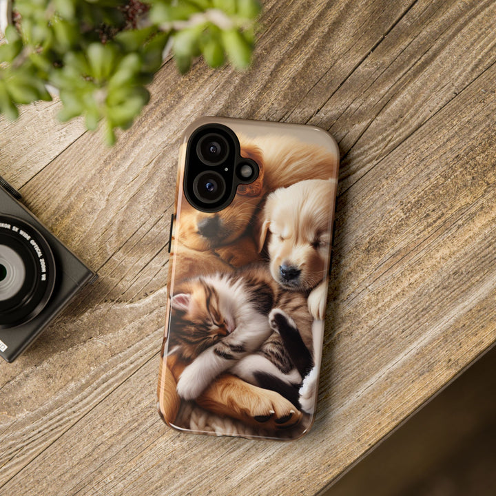 Cute Pets Phone Case - Adorable Dog and Cat Design for Animal Lovers