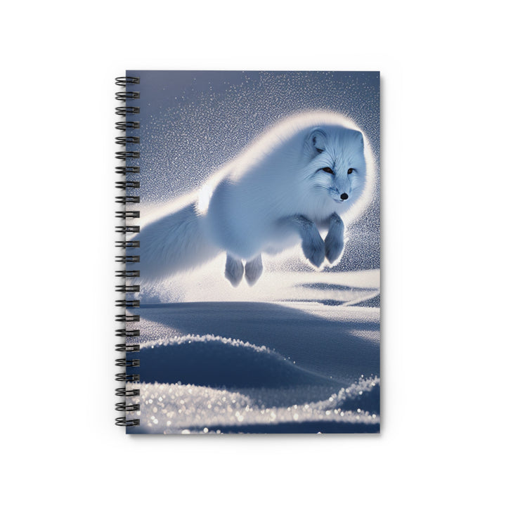 Arctic Fox Spiral Notebook - Ruled Pages | Perfect for Nature Lovers & Journaling