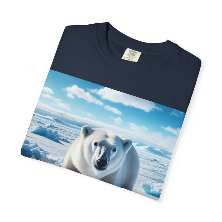 Polar Bear Graphic Unisex Garment-Dyed T-Shirt