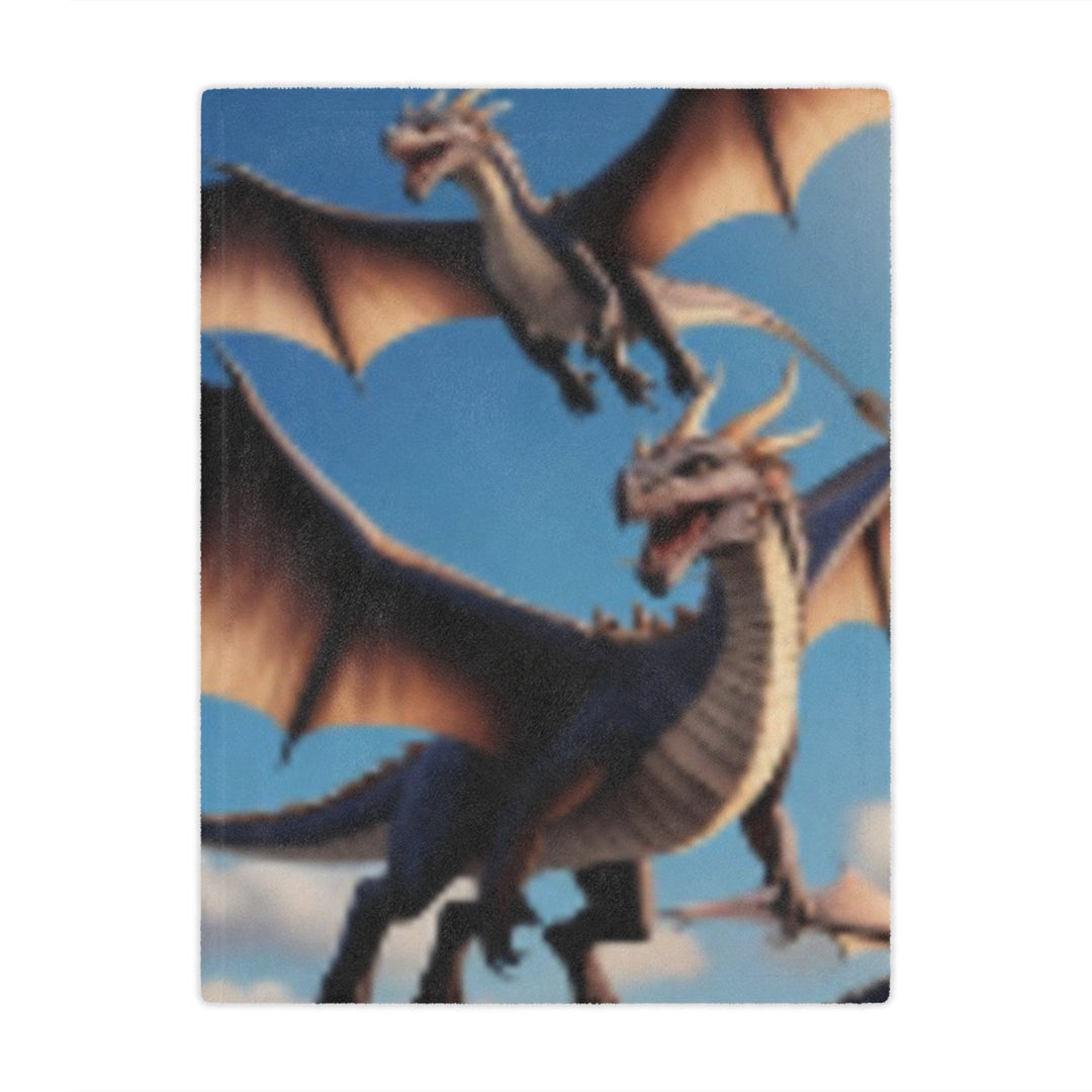 Cozy Dragon Minky Blanket - Perfect for Kids and Fantasy Lovers