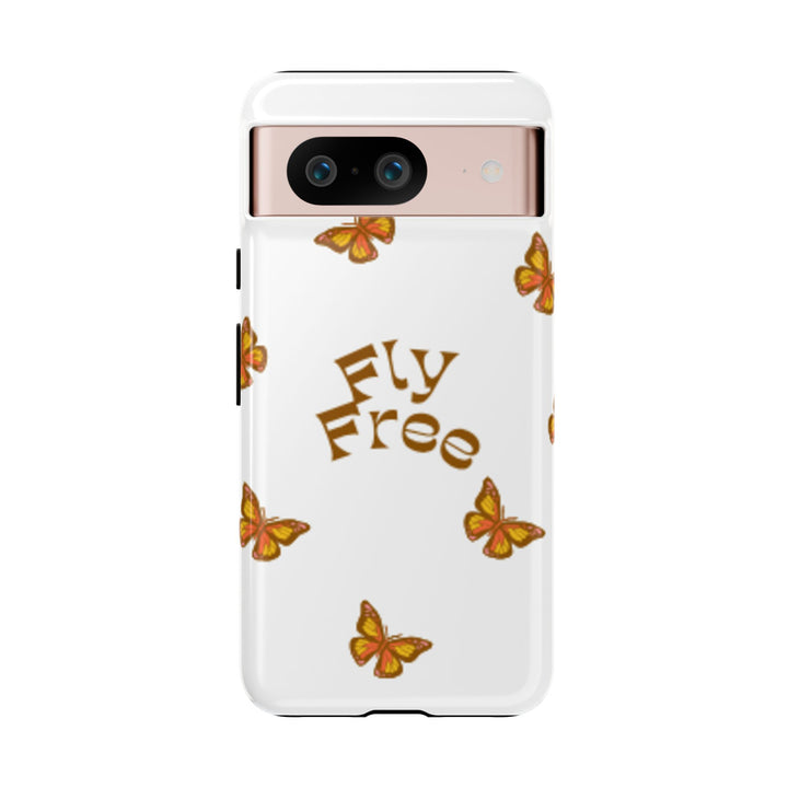 Stylish Phone Case | 'Fly Free' Butterfly Design | Unique Tough Cases