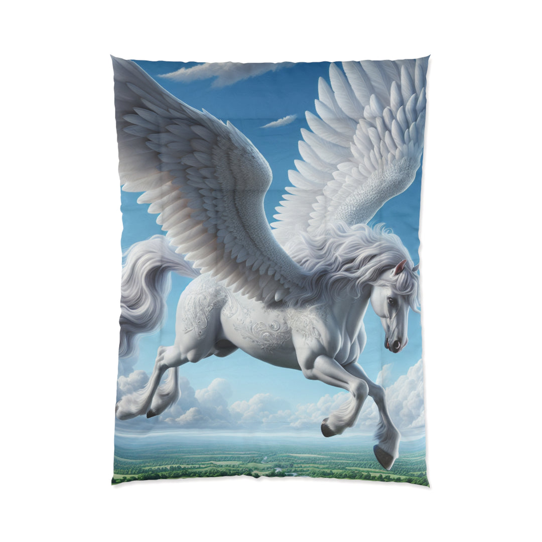 Fantasy Pegasus Comforter, Magical Bedding Set, Unicorn Dream Decor, Cozy Home Accessories, Gifts for Horse Lovers