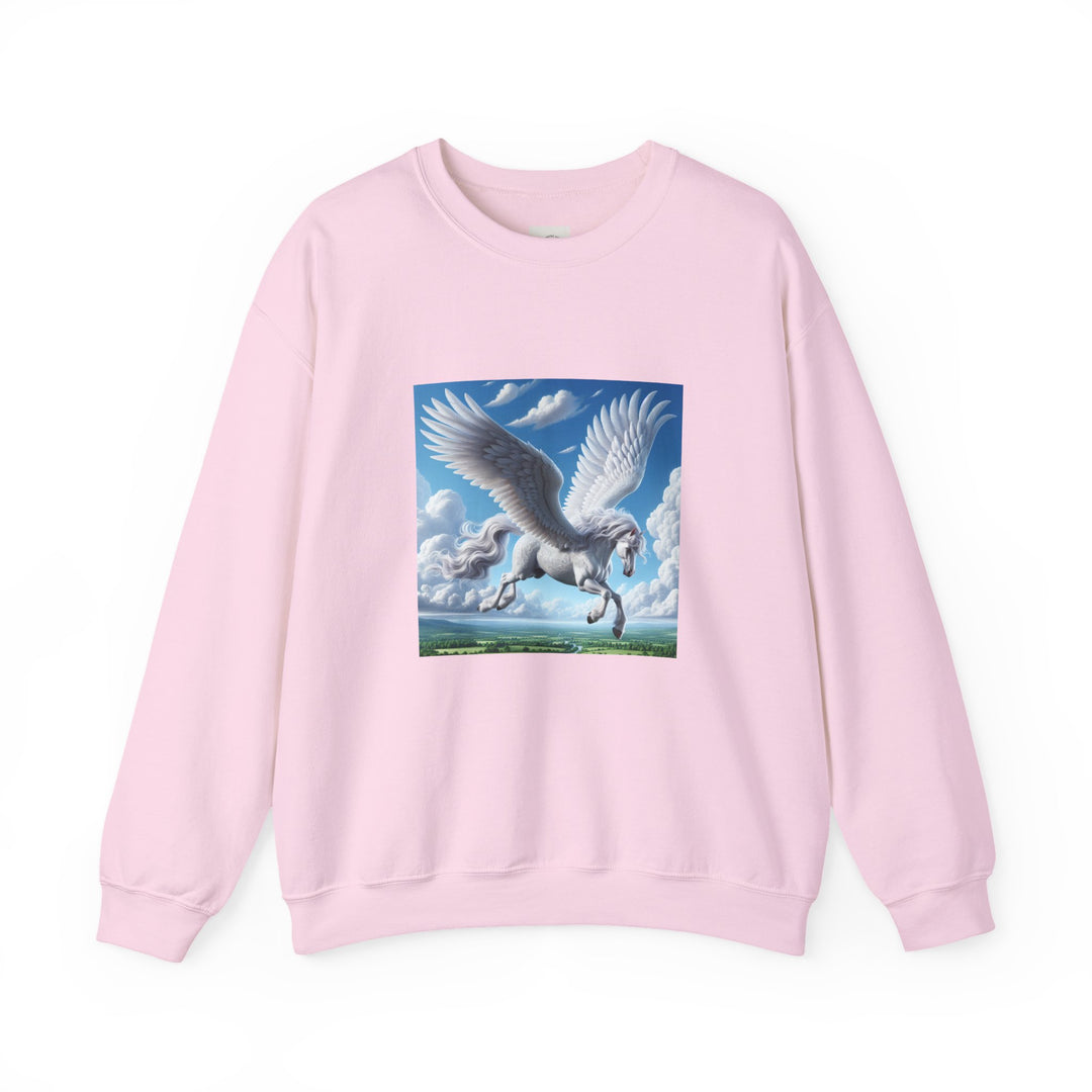 Mythical Pegasus Crewneck Sweatshirt, Cozy Unicorn Gift, Fantasy Apparel, Perfect for Fall, Unique Unisex Sweatshirt