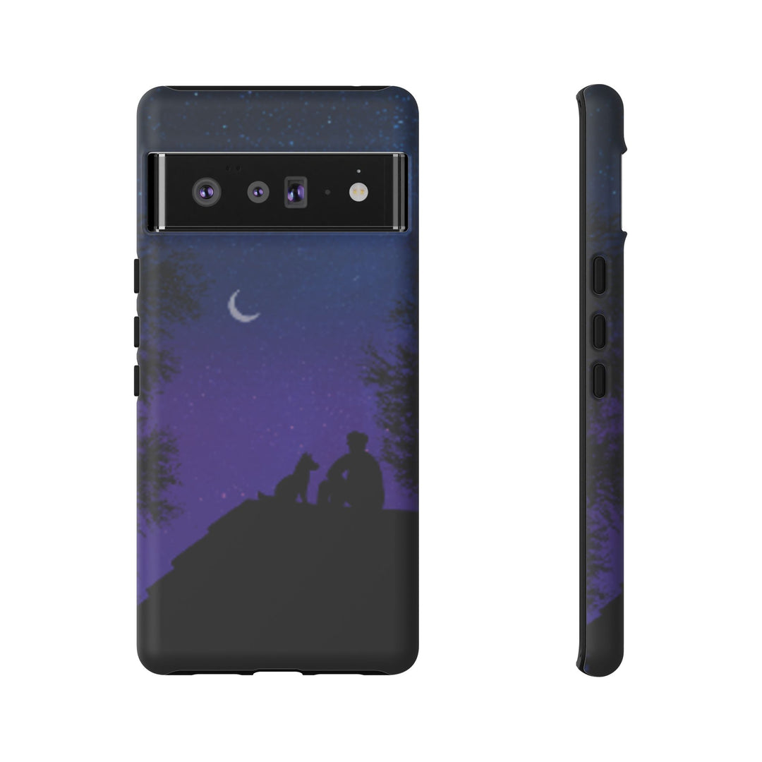 Starry Night Phone Case for Dog Lovers