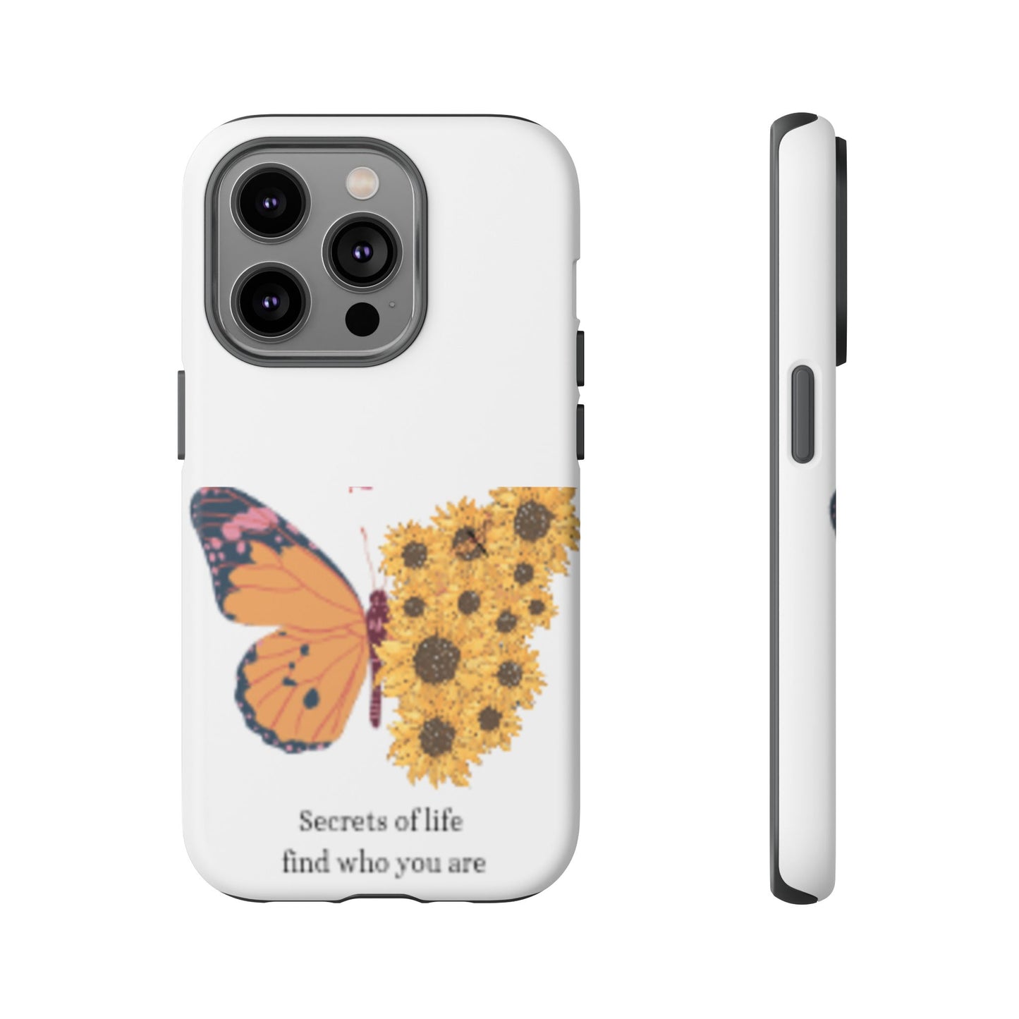 Butterfly & Sunflower Phone Case - "Secrets of Life" Design