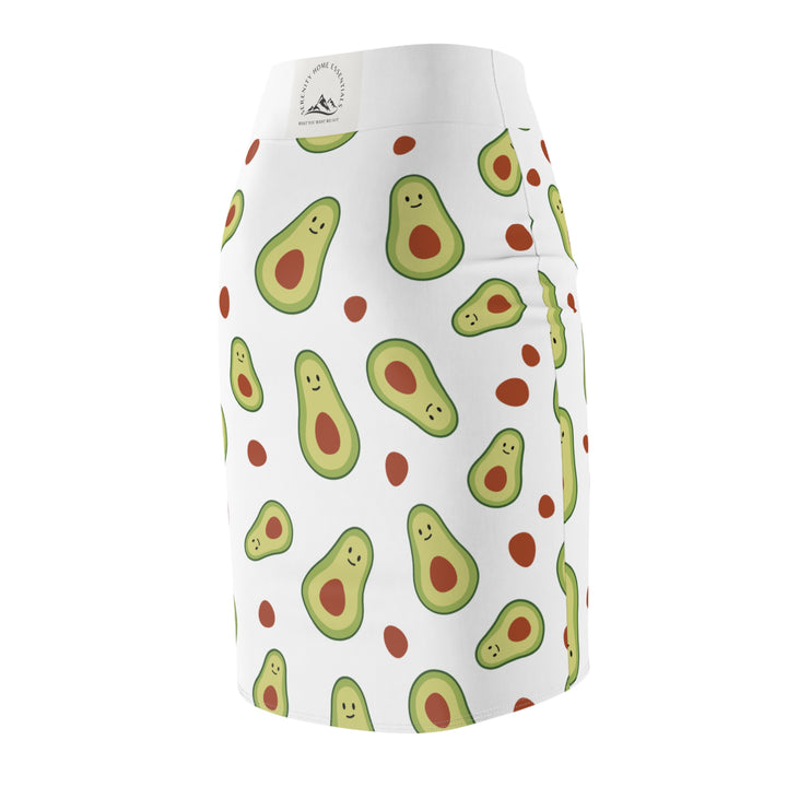 Cute Avocado Pattern Women's Pencil Skirt - Fun, Fashionable, Perfect for Summer!