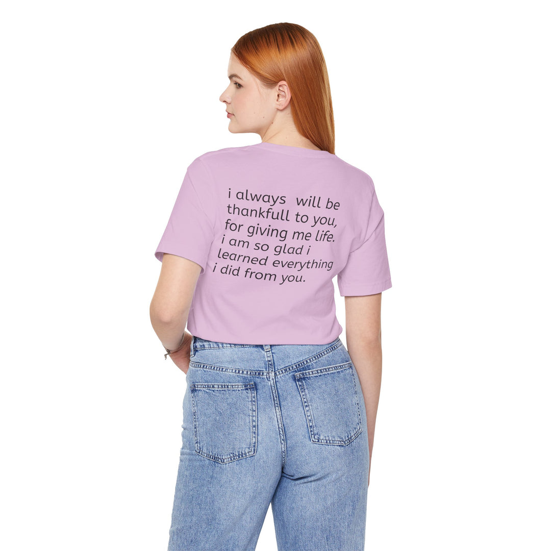 Love You Mom Short Sleeve Tee - Thankful Gift for Mother's Day