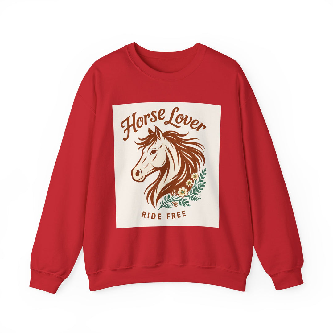 Cozy Horse Lover Sweatshirt, Equine Enthusiast Apparel, Perfect Gift for Equestrians, Casual Comfort, Horseback Riding Fashion
