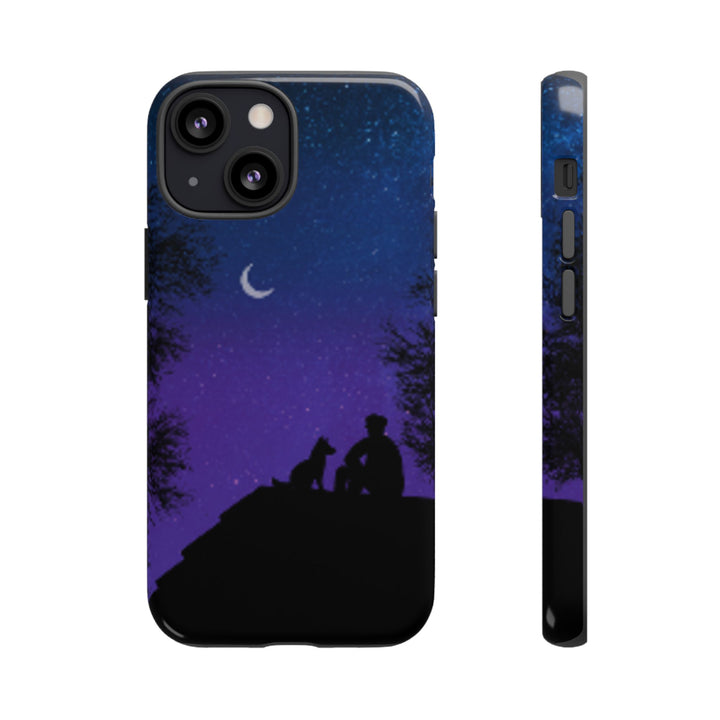 Starry Night Phone Case for Dog Lovers