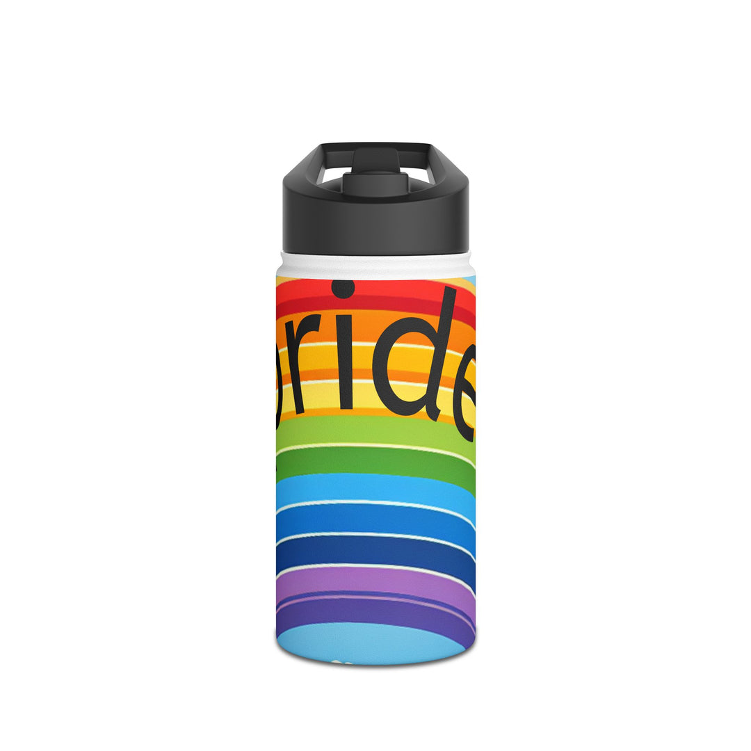 Pride Rainbow Stainless Steel Water Bottle, Eco-Friendly Drinkware, LGBTQ+ Gift, Summer Hydration, Travel Mug, Fitness Water Bottle