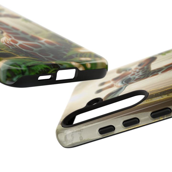 Giraffe Tough Phone Case - Cute Animal Design for Nature Lovers