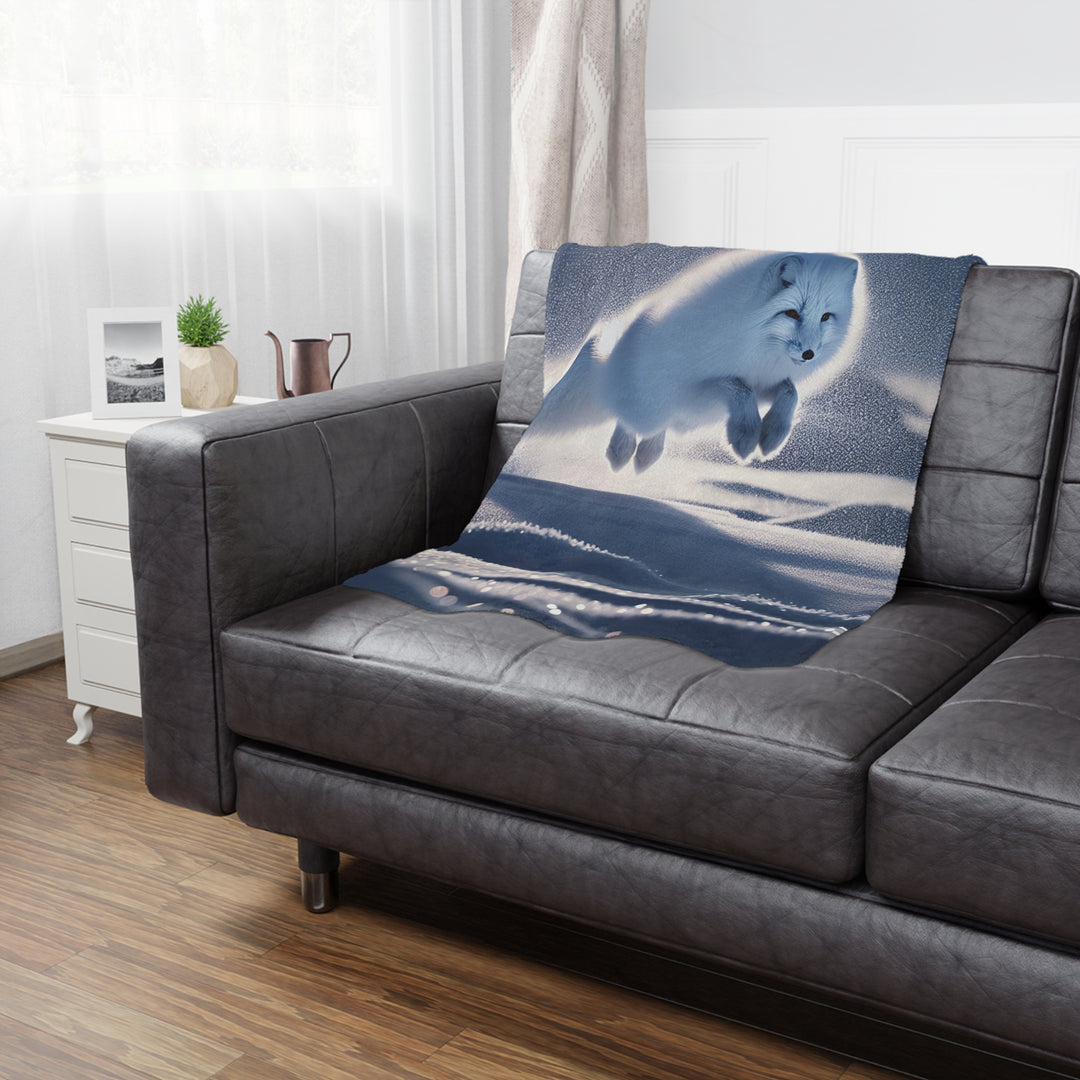 Arctic Fox Minky Blanket - Cozy and Soft Throw for Winter Nights