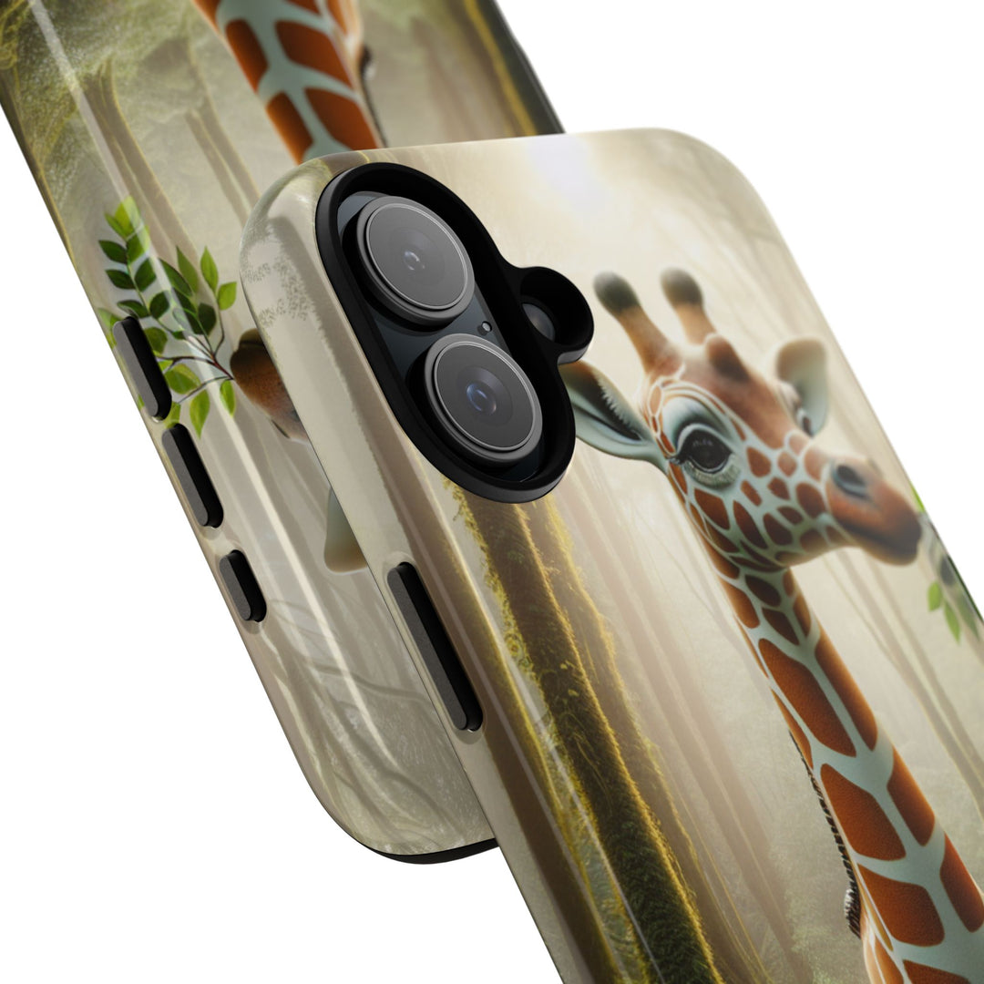 Giraffe Tough Phone Case - Cute Animal Design for Nature Lovers