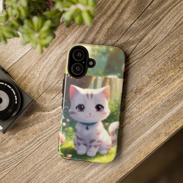 Cute Ai Cat Phone Case - Tough Protection with Floral Design for Cat Lovers