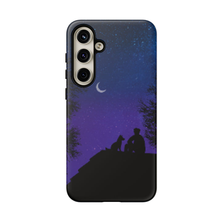 Starry Night Phone Case for Dog Lovers