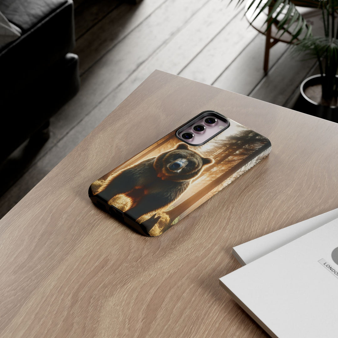 Wildlife Phone Case - Tough Cases with Bear Design, Nature Lover Gift, Animal-Themed Accessories, Eco-Friendly Tech Protection