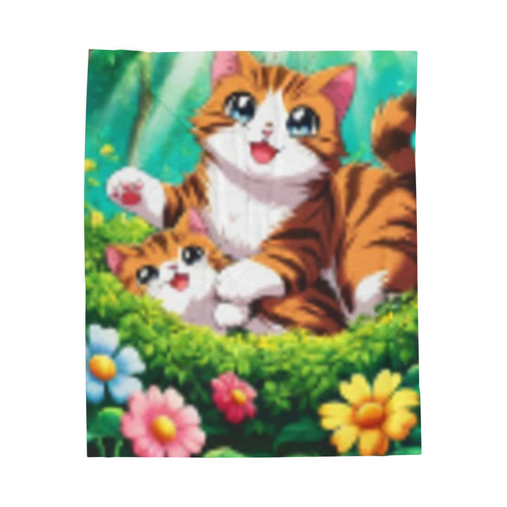Plush Blanket - AI Cat Design