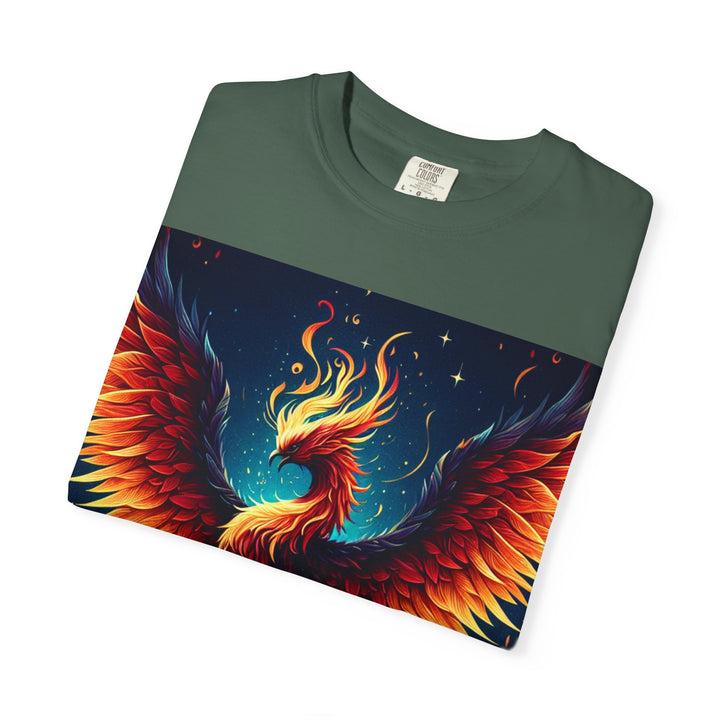 Phoenix Fire Unisex T-Shirt - Artistic Flame Design, Graphic Tee, Trendy Apparel, Gift for Art Lovers, Summer Fashion
