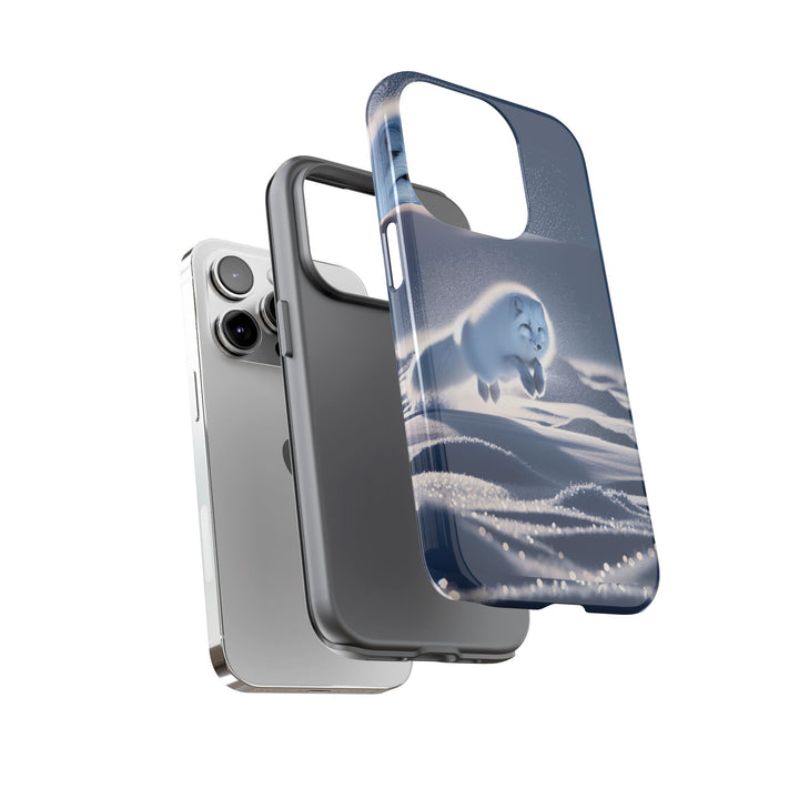 Cute Arctic Fox Phone Case – Tough Protective Cover for Animal Lovers