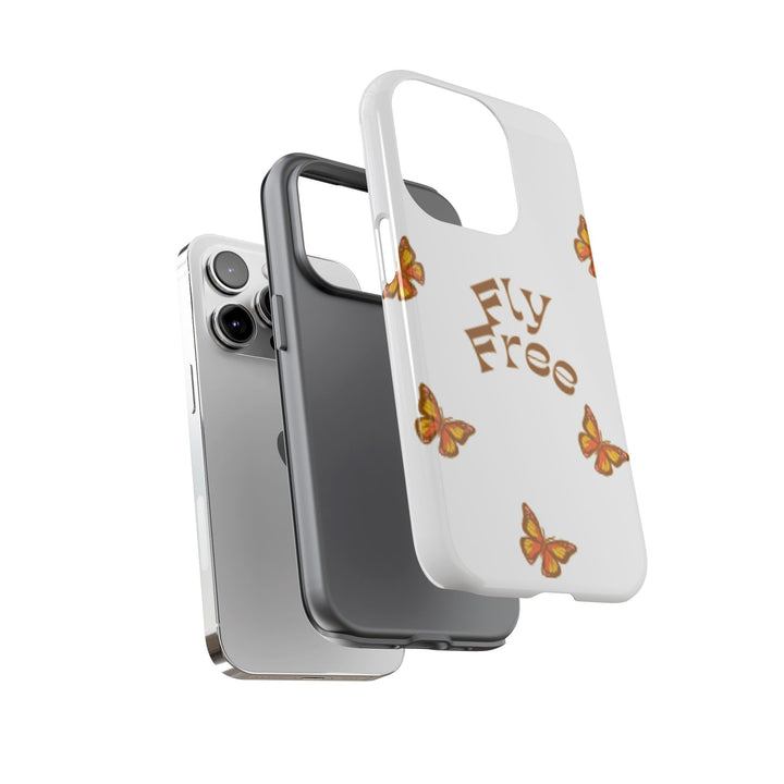 Stylish Phone Case | 'Fly Free' Butterfly Design | Unique Tough Cases