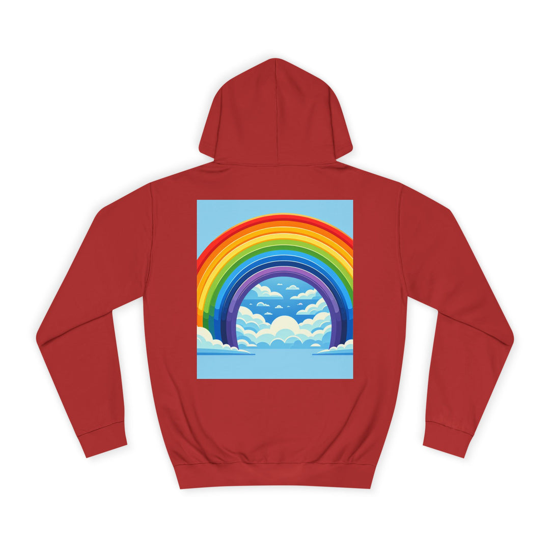 Unisex Love is Love Hoodie - Rainbow College Sweatshirt for Pride, LGBTQ+, Everyday Wear, Gift, Casual Style