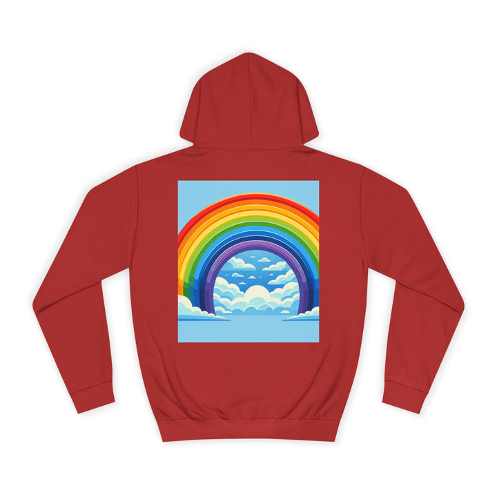 Unisex Love is Love Hoodie - Rainbow College Sweatshirt for Pride, LGBTQ+, Everyday Wear, Gift, Casual Style