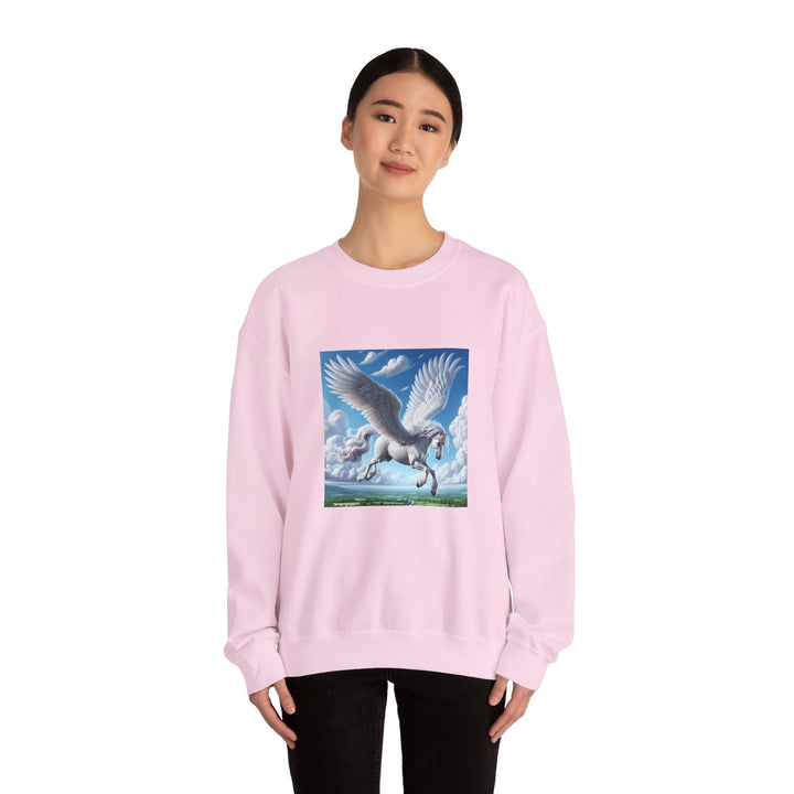 Mythical Pegasus Crewneck Sweatshirt, Cozy Unicorn Gift, Fantasy Apparel, Perfect for Fall, Unique Unisex Sweatshirt