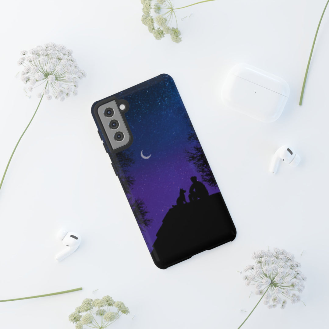 Starry Night Phone Case for Dog Lovers