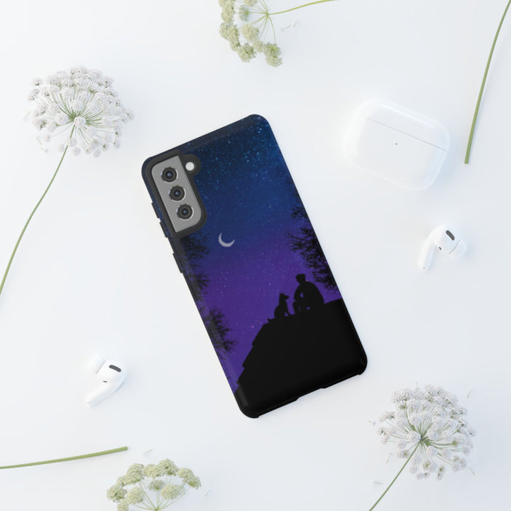 Starry Night Phone Case for Dog Lovers