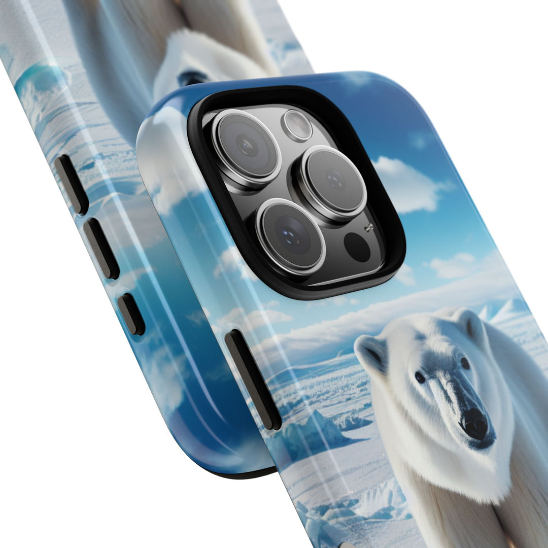 Polar Bear Tough Phone Case - Durable Protector with Arctic Design