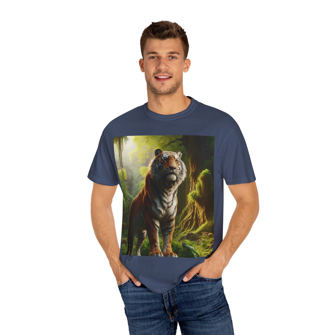 Majestic Tiger Unisex Garment-Dyed T-Shirt