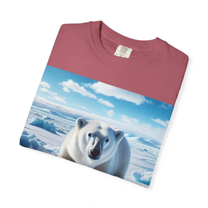 Polar Bear Graphic Unisex Garment-Dyed T-Shirt