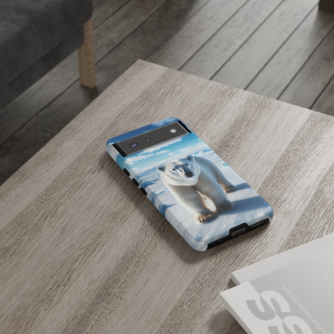 Polar Bear Tough Phone Case - Durable Protector with Arctic Design