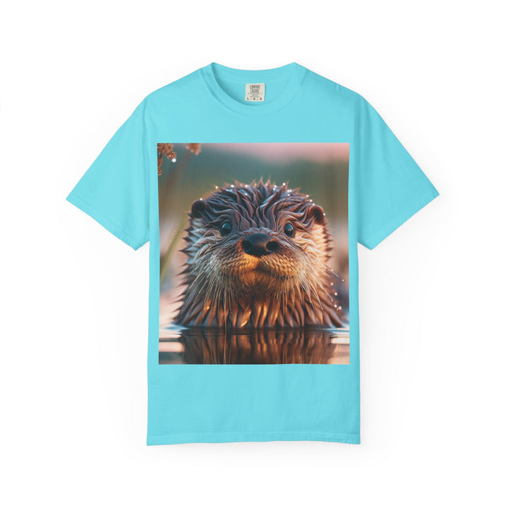 Whimsical Otter Unisex Garment-Dyed T-Shirt - Perfect for Nature Lovers