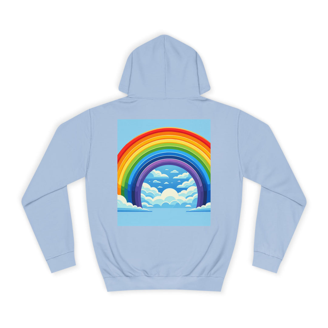 Unisex Love is Love Hoodie - Rainbow College Sweatshirt for Pride, LGBTQ+, Everyday Wear, Gift, Casual Style