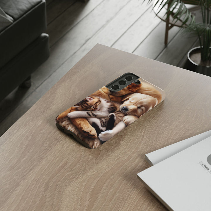 Cute Pets Phone Case - Adorable Dog and Cat Design for Animal Lovers