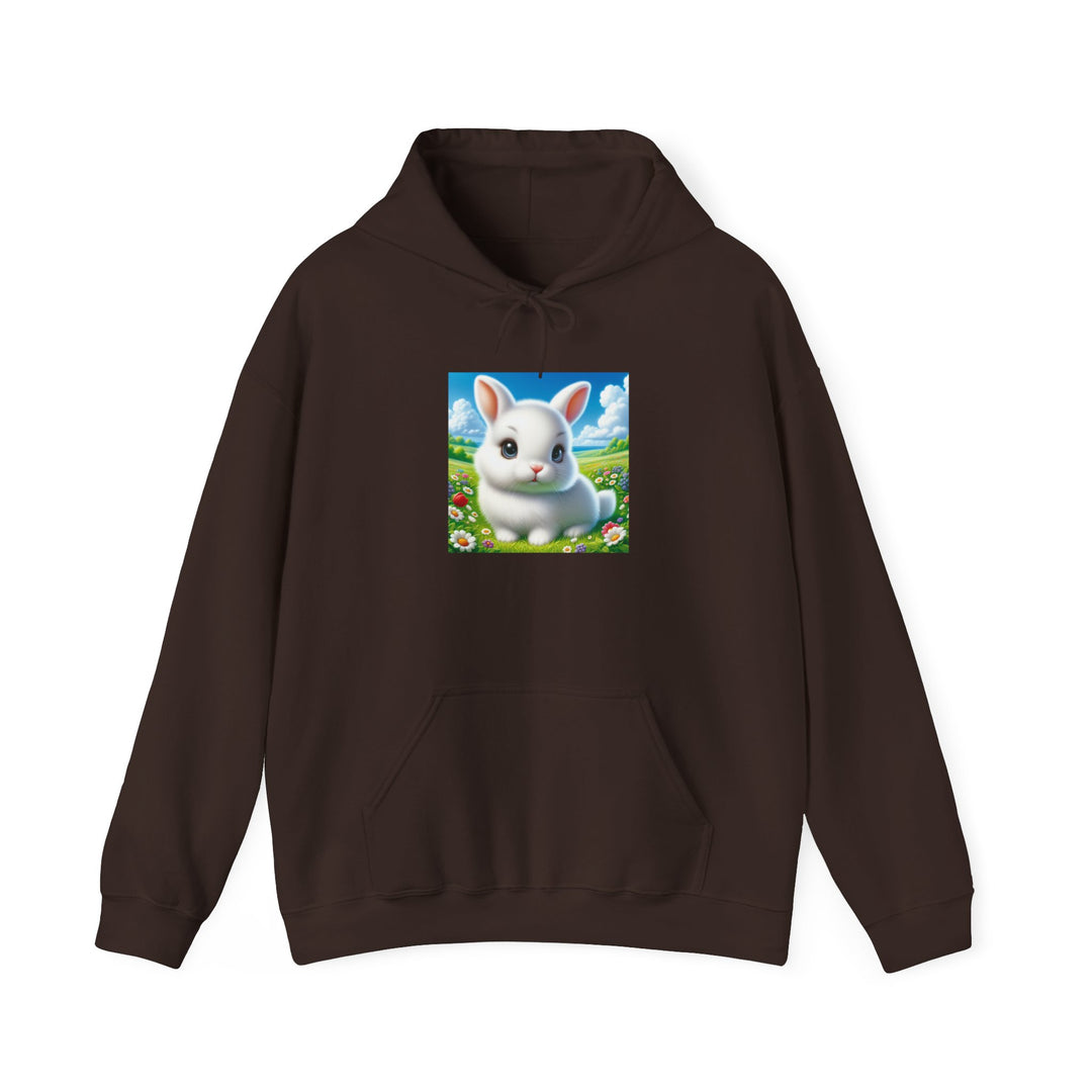 Cute Bunny Hooded Sweatshirt for Animal Lovers, Cozy Apparel for Spring, Easter Gift, Gift for Kids, Casual Wear