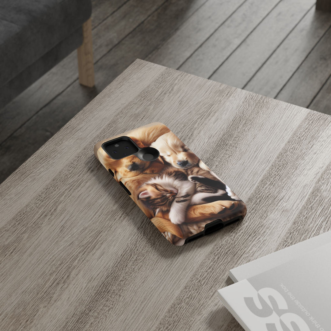 Cute Pets Phone Case - Adorable Dog and Cat Design for Animal Lovers