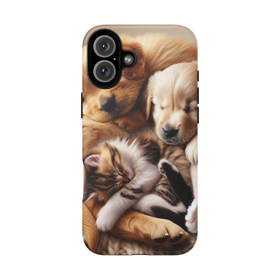 Cute Pets Phone Case - Adorable Dog and Cat Design for Animal Lovers