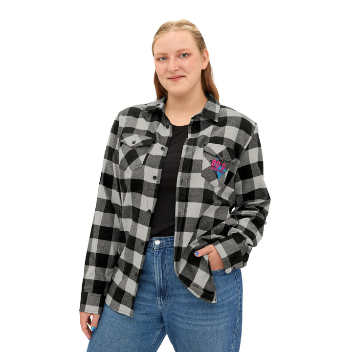 80s Inspired Unisex Flannel Shirt - Retro Cozy Casual Wear
