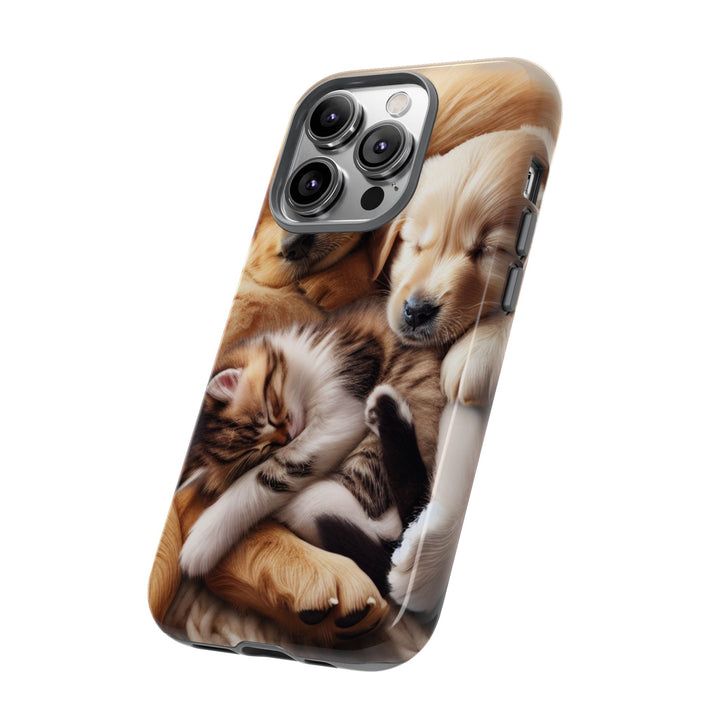 Cute Pets Phone Case - Adorable Dog and Cat Design for Animal Lovers