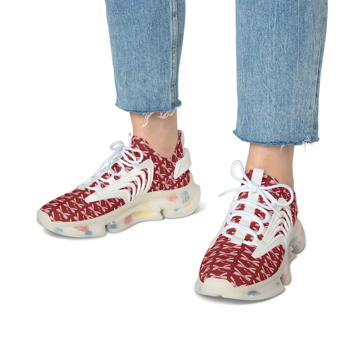 Stylish Women's Mesh Sneakers with Colorful Design