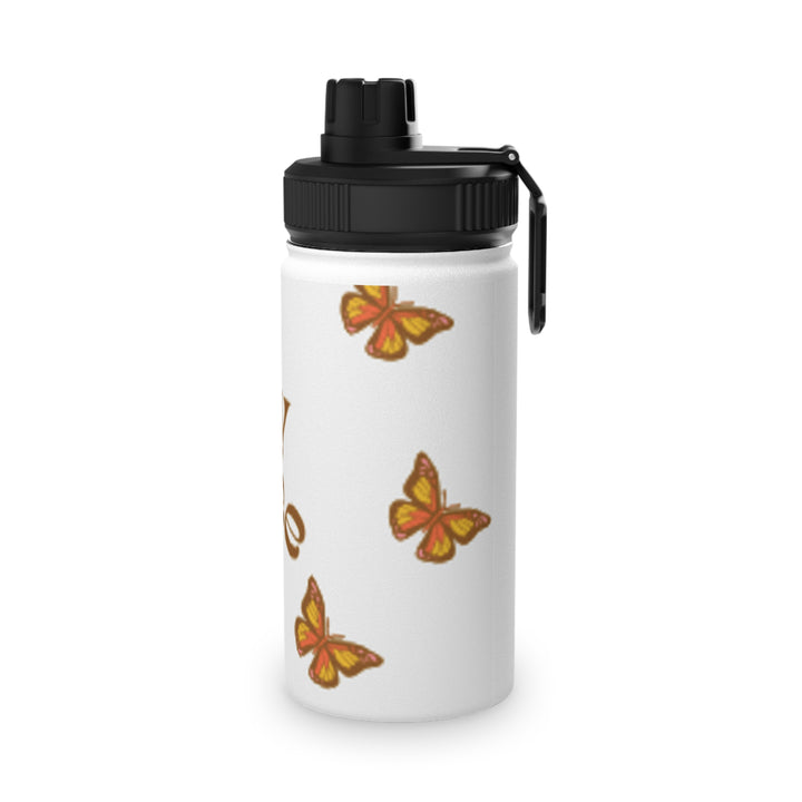 Fly Free Stainless Steel Water Bottle with Sports Lid - Travel Essential for Active Lifestyles