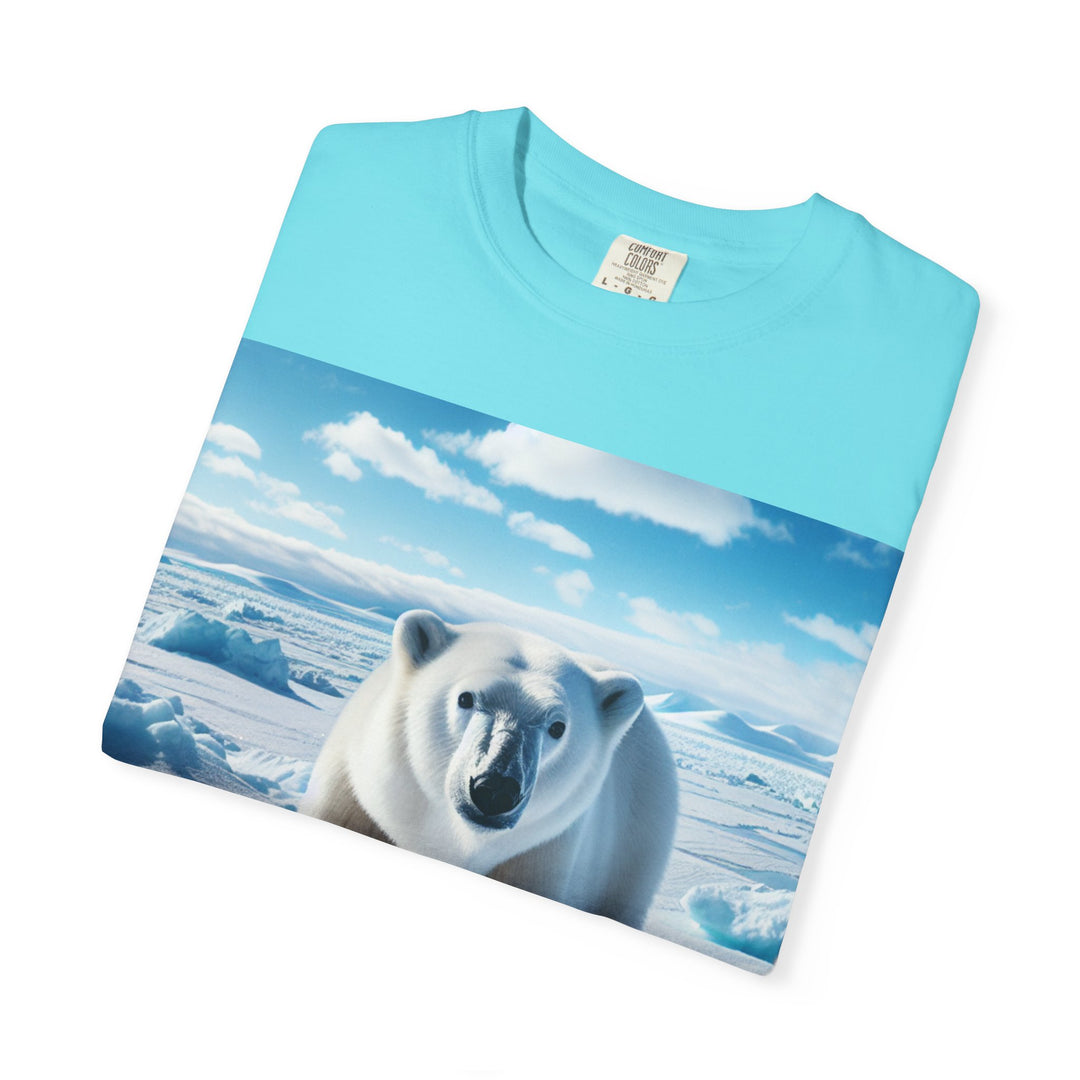 Polar Bear Graphic Unisex Garment-Dyed T-Shirt