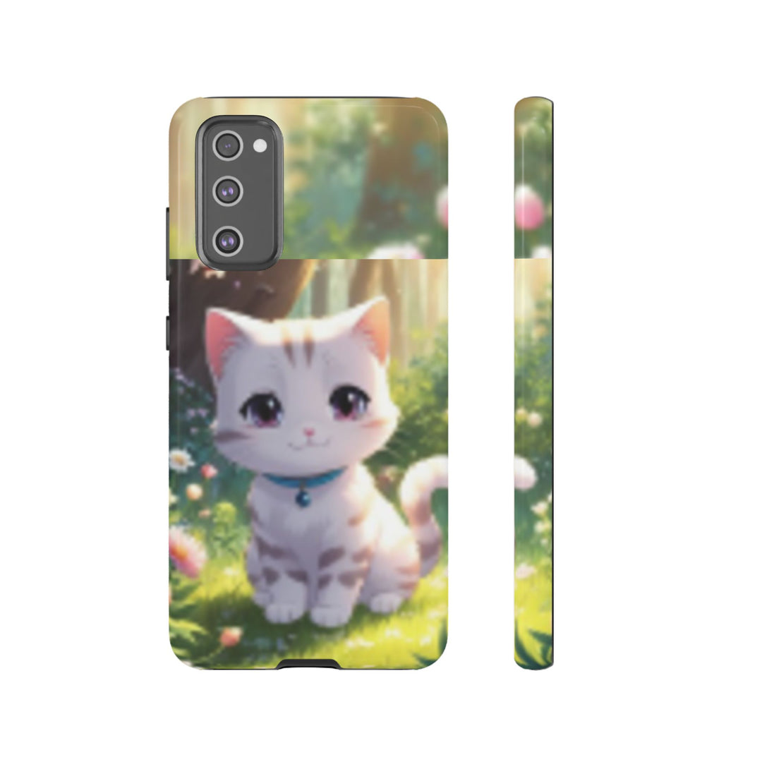Cute Ai Cat Phone Case - Tough Protection with Floral Design for Cat Lovers