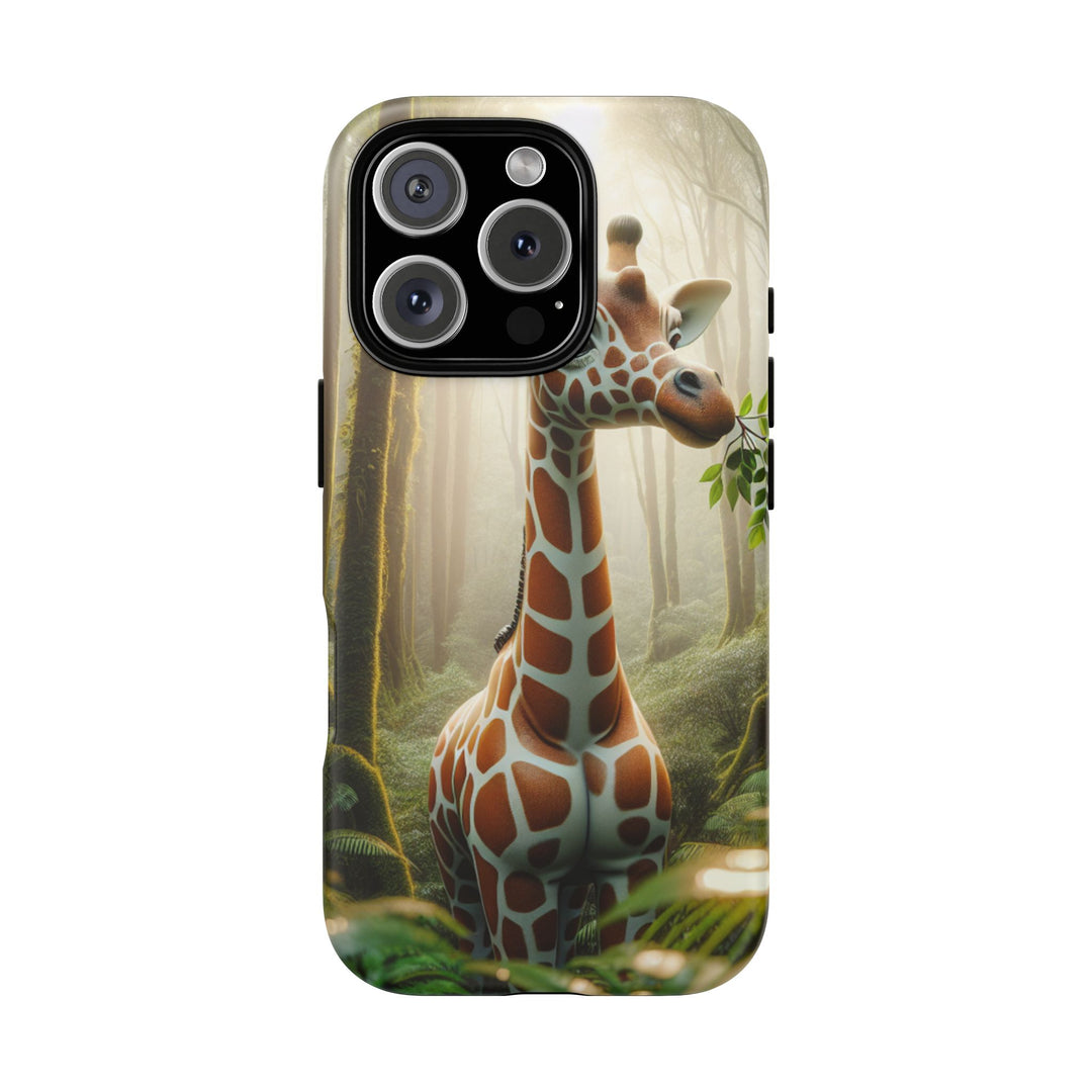 Giraffe Tough Phone Case - Cute Animal Design for Nature Lovers