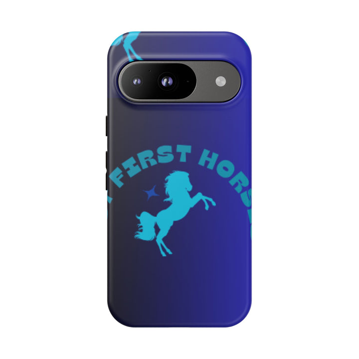 But First Horses Phone Case – Durable Tough Case for Horse Lovers