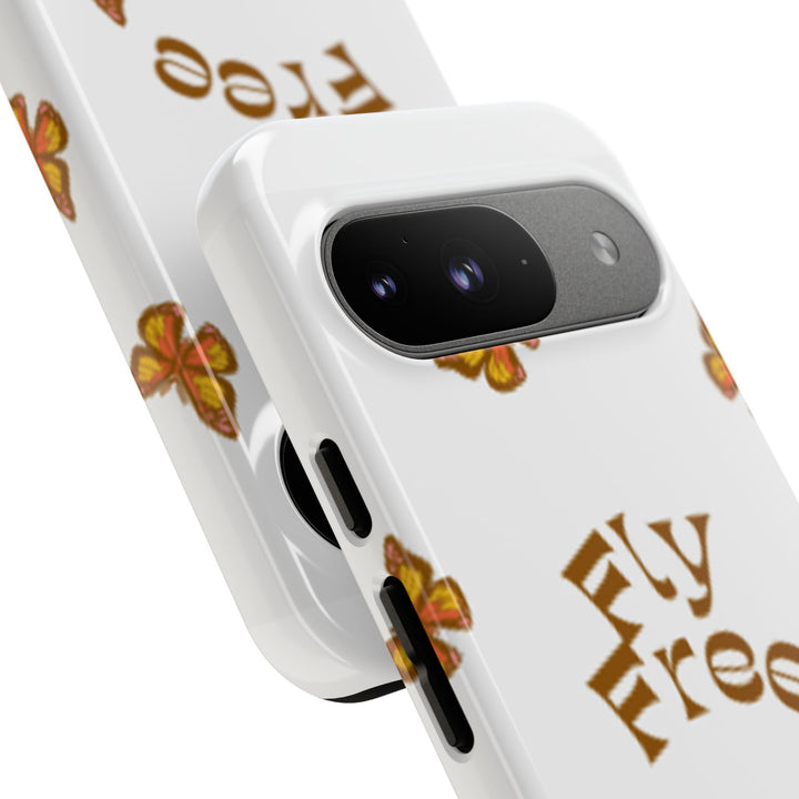 Stylish Phone Case | 'Fly Free' Butterfly Design | Unique Tough Cases